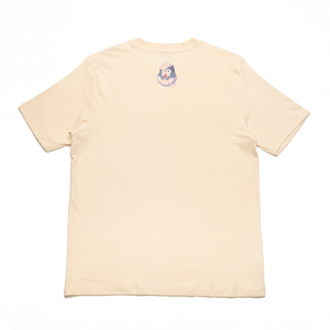 " By The Shore " Cut and Sew Wide-body Tee Beige