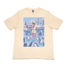 Load image into Gallery viewer, &quot; By The Shore &quot; Cut and Sew Wide-body Tee Beige