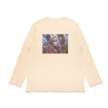 Load image into Gallery viewer, &quot;starweaving&quot; Cut and Sew Wide-body Long Sleeved Tee Beige