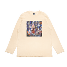 Load image into Gallery viewer, &quot;starweaving&quot; Cut and Sew Wide-body Long Sleeved Tee Beige