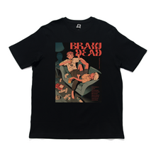 Load image into Gallery viewer, &quot;Braindead&quot;  Cut and Sew Wide-body Tee Black/Beige