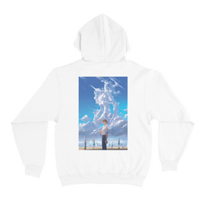 "Farewell, Eva" Basic Hoodie White