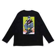 Load image into Gallery viewer, &quot;Snakeboy&quot; Cut and Sew Wide-body Long Sleeved Tee Black