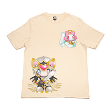 Load image into Gallery viewer, "Heart Guardian" Cut and Sew Wide-body Tee Beige