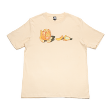 Load image into Gallery viewer, &quot;Tangy snail&quot; Cut and Sew Wide-body Tee White/Beige