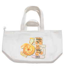 Load image into Gallery viewer, ”Tangy snail&quot;Tote Carrier Bag Cream