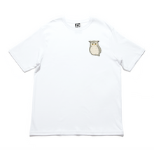Load image into Gallery viewer, &quot;Owl&quot; Cut and Sew Wide-body Tee White/Black