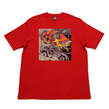 Load image into Gallery viewer, &quot;car-chaser&quot; Cut and Sew Wide-body Tee Black/Beige/Red