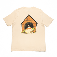 Load image into Gallery viewer, &quot;Home &amp; Flower&quot; Cut and Sew Wide-body Tee Black/Salmon Pink/White/Beige