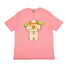 Load image into Gallery viewer, &quot;Home &amp; Flower&quot; Cut and Sew Wide-body Tee Black/Salmon Pink/White/Beige