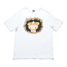Load image into Gallery viewer, &quot;Flower Ring &amp; Flower Ant&quot; Cut and Sew Wide-body Tee White/Black