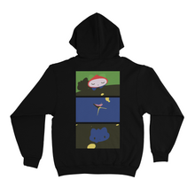 Load image into Gallery viewer, &quot;Butterfly Chase&quot; Basic Hoodie Black/Beige