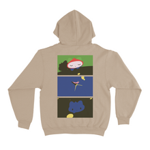 Load image into Gallery viewer, &quot;Butterfly Chase&quot; Basic Hoodie Black/Beige