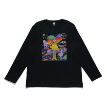 Load image into Gallery viewer, &quot;Rainy_Day&quot; Cut and Sew Wide-body Long Sleeved Tee White/Black