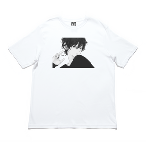 "Piercing" Cut and Sew Wide-body Tee White