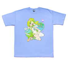 Load image into Gallery viewer, &quot;Soreyu&quot; Taper-Fit Heavy Cotton Tee Sky Blue/ Mint