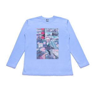 "ᑕᒪOᑌᗪY ᖇOOᗰ" Taper-Fit Heavy Cotton Long Sleeve Tee Mint