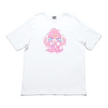 Load image into Gallery viewer, &quot;Litcheeri bunny&quot; Cut and Sew Wide-body Tee White