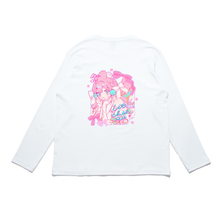 Load image into Gallery viewer, &quot;Litcheeri bunny&quot; Cut and Sew Wide-body Long Sleeved Tee White