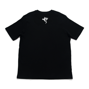 "Light Switch" Cut and Sew Wide-body Tee Black/White