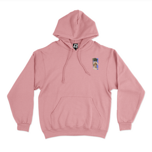 "Predatory" Basic Hoodie Black/Light Pink