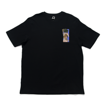 Load image into Gallery viewer, &quot; Predatory &quot; Cut and Sew Wide-body Tee Black/Salmon Pink