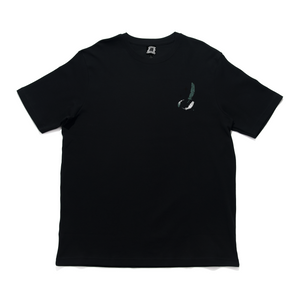 "Angel" Cut and Sew Wide-body Tee Black/White