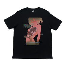 Load image into Gallery viewer, &quot;Venemous&quot; Cut and Sew Wide-body Tee Black/Beige