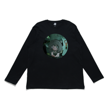 Load image into Gallery viewer, &quot;Reflection 1&quot; Cut and Sew Wide-body Long Sleeved Tee Black