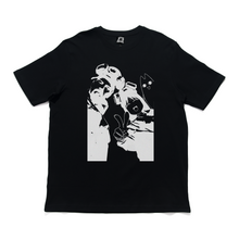 Load image into Gallery viewer, &quot;Sth&quot; Cut and Sew Wide-body Tee Black / White