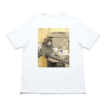 Load image into Gallery viewer, &quot;Cooking&quot; Cut and Sew Wide-body Tee Beige/White