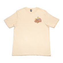 Load image into Gallery viewer, &quot;Happy Day&quot; Cut and Sew Wide-body Tee White/Beige