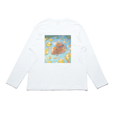 Load image into Gallery viewer, &quot;Happy Day&quot; Cut and Sew Wide-body Long Sleeved Tee White/Beige