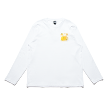 Load image into Gallery viewer, &quot;Moon Bunny&quot; Cut and Sew Wide-body Long Sleeved Tee White