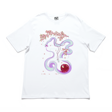 Load image into Gallery viewer, "Entangled" Cut and Sew Wide-body Tee Black/White