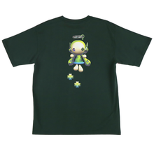 Load image into Gallery viewer, "Momo" Boxer-Fit Medium Cotton Tee Dark Green