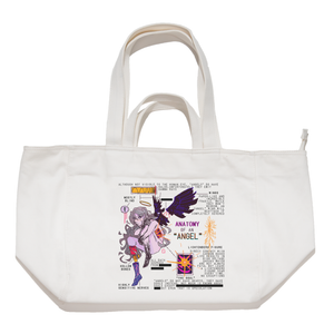 ”Anatomy of an angel" Tote Carrier Bag Cream