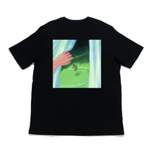 Load image into Gallery viewer, &quot;Sleepy&quot; Cut and Sew Wide-body Tee White/Black