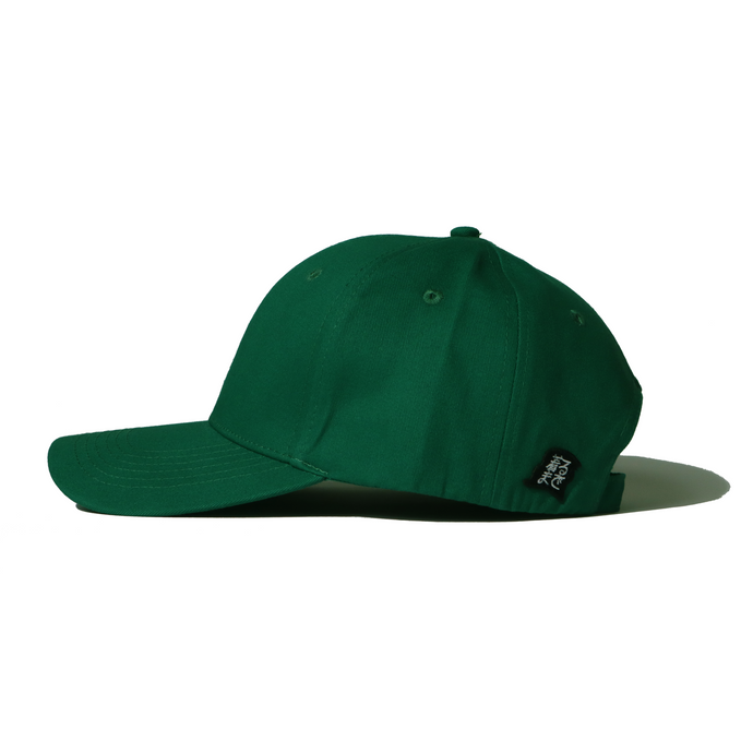 Kirumade Emblem 6-Panel Cotton Cap Forest Green