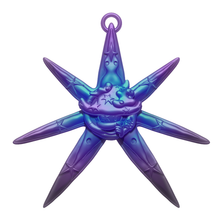 Load image into Gallery viewer, "Infinity Wizard" Collectible Art Charm 100% Metallic Green Purple