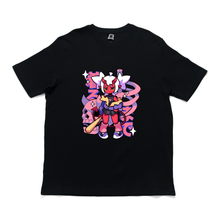 Load image into Gallery viewer, "Batter Up" Cut and Sew Wide-body Tee Black/White
