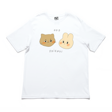 Load image into Gallery viewer, &quot;Odd Friends&quot; Cut and Sew Wide-body Tee White/Red/Black/Beige