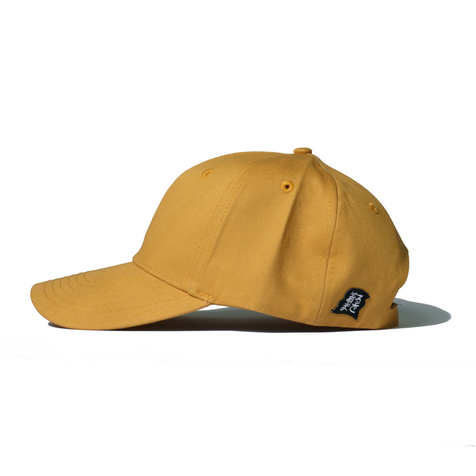 Kirumade Emblem 6-Panel Cotton Cap Mustard