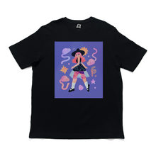 Load image into Gallery viewer, &quot;Jisu Magic&quot; Cut and Sew Wide-body Tee Black