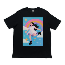 Load image into Gallery viewer, &quot;Cloud Nine&quot; Cut and Sew Wide-body Tee Black