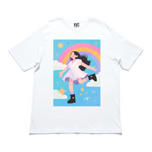 Load image into Gallery viewer, &quot;Cloud Nine&quot; Cut and Sew Wide-body Tee White