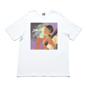 "The Blessing" Cut and Sew Wide-body Tee White