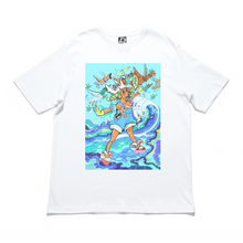 Load image into Gallery viewer, &quot;Ducks&quot; Cut and Sew Wide-body Tee White