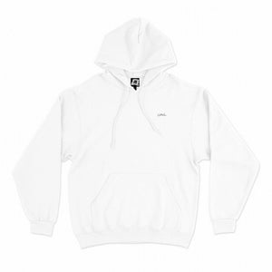 "Orange" Basic Hoodie White