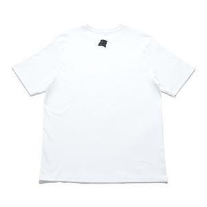 "Gaming Nights Alone" Cut and Sew Wide-body Tee White